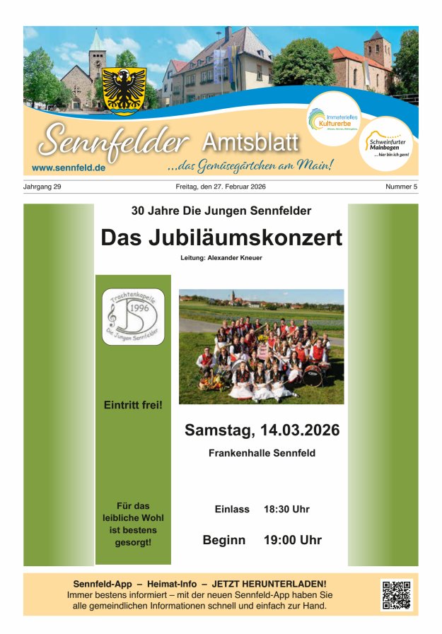 Sennfelder Amtsblatt Titelblatt 05/2026
