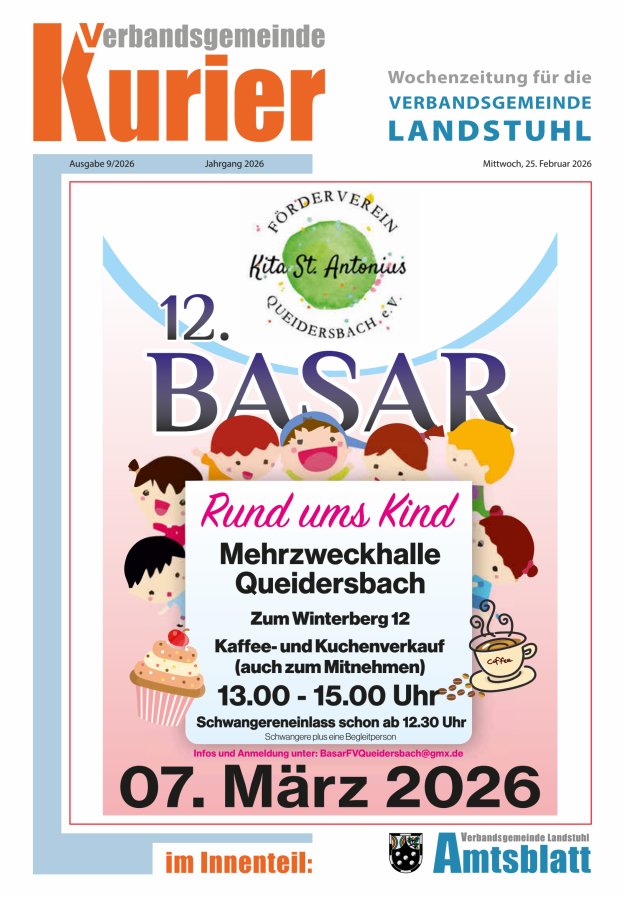 Verbandsgemeinde Kurier Landstuhl Titelblatt 09/2026