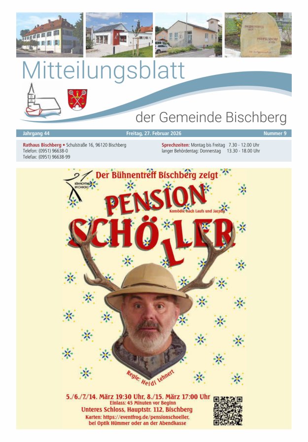 Mitteilungsblatt der Gemeinde Bischberg Titelblatt 09/2026