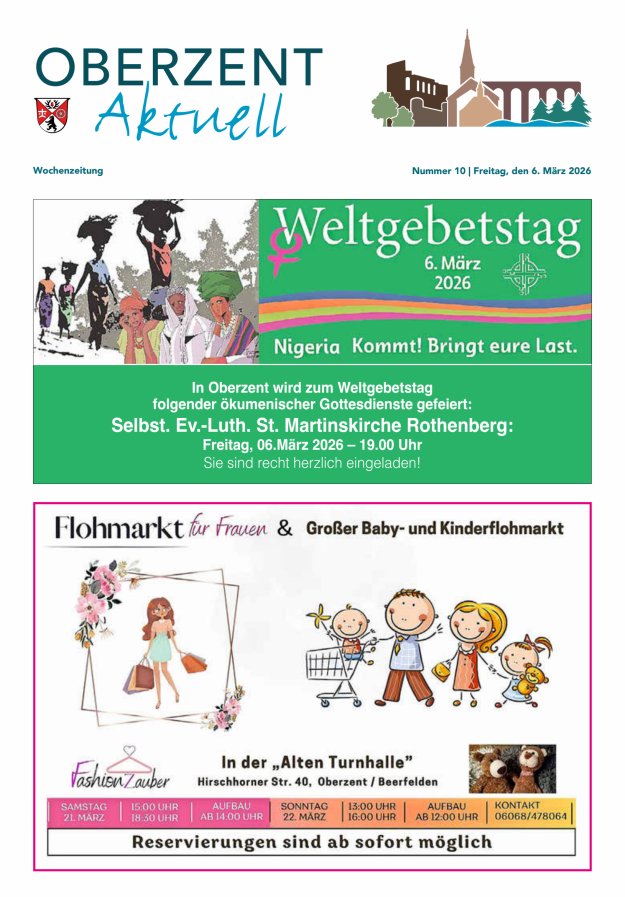 Oberzent aktuell Titelblatt 10/2026