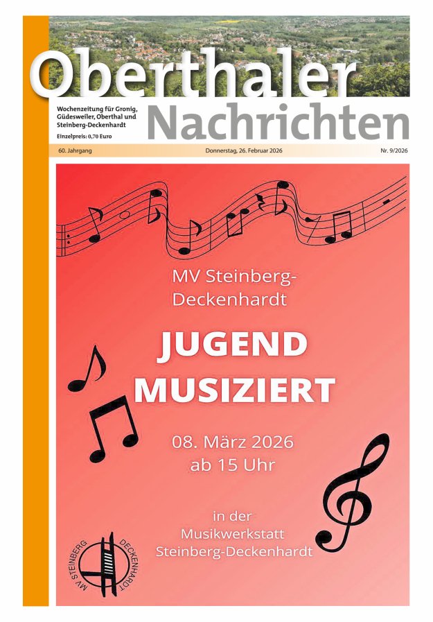 Oberthaler Nachrichten Titelblatt 09/2026