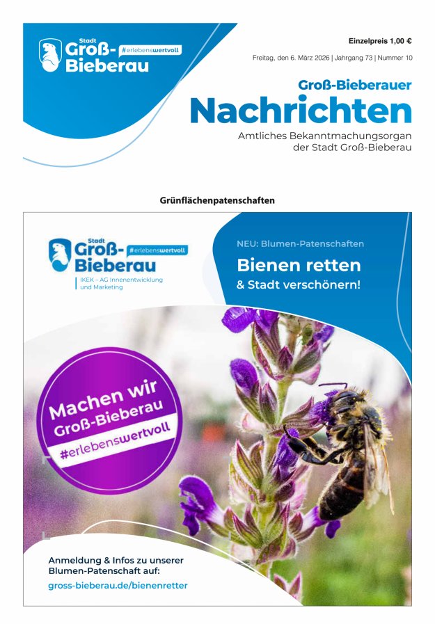 Groß-Bieberauer Nachrichten Titelblatt 10/2026
