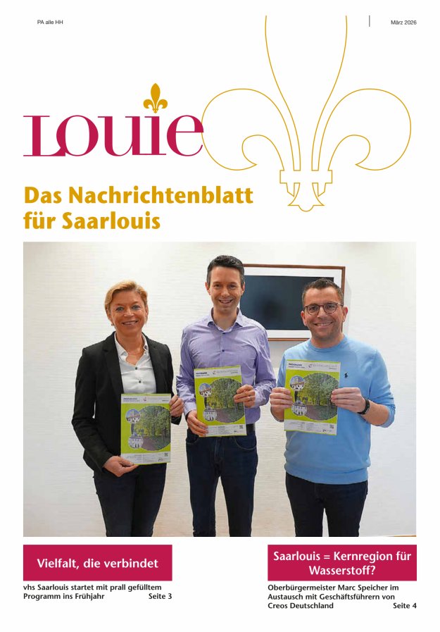 Louie - Nachrichtenblatt für Saarlouis Titelblatt 03/2026