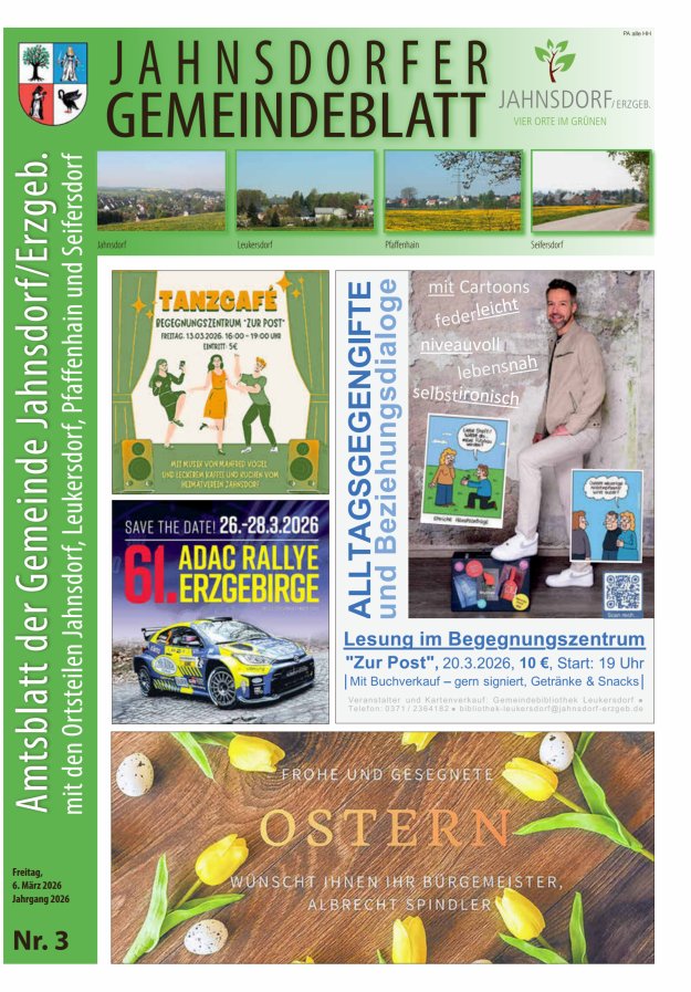 Jahnsdorfer Gemeindeblatt Titelblatt 03/2026