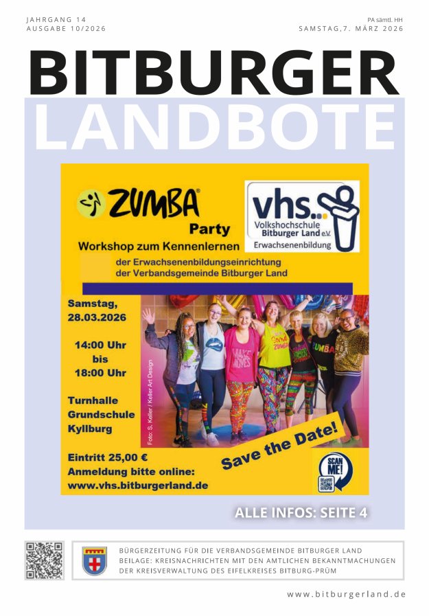 Bitburger Landbote Titelblatt 10/2026