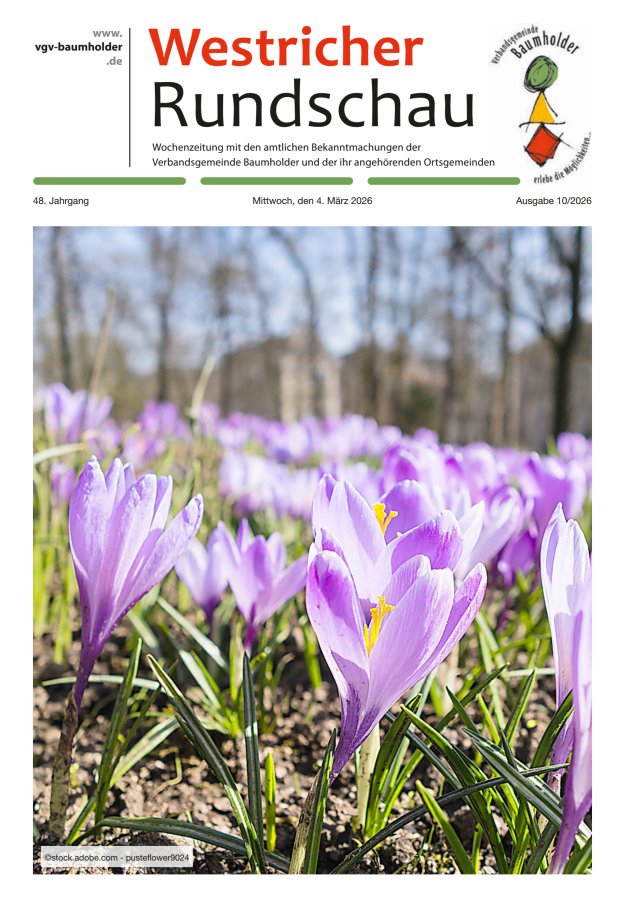 Westricher Rundschau VG Baumholder Titelblatt 10/2026