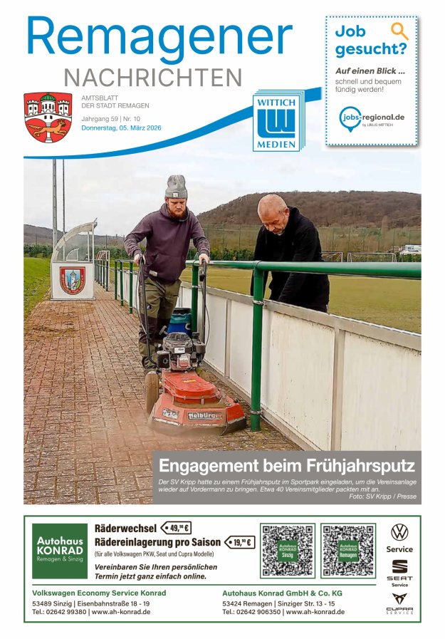 Remagener Nachrichten Titelblatt 10/2026