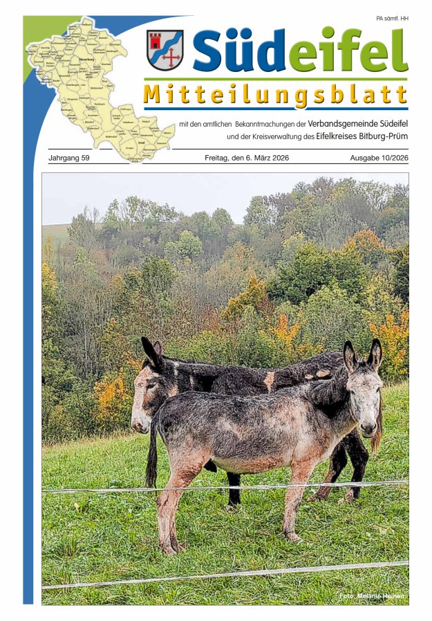Mitteilungsblatt Südeifel Titelblatt 10/2026