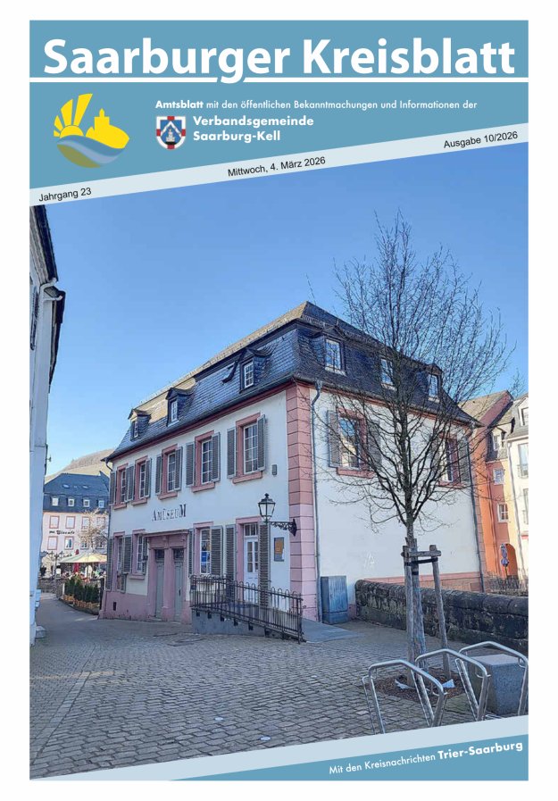 Saarburger Kreisblatt Titelblatt 10/2026