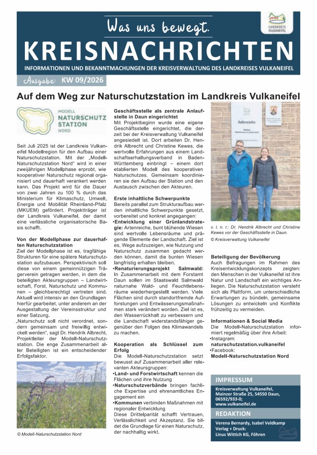 Kreisnachrichten Titelblatt 09/2026