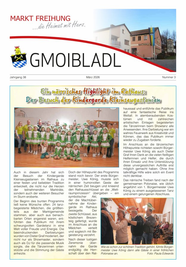 Markt Freihung Mitteilungsblatt Titelblatt 03/2026