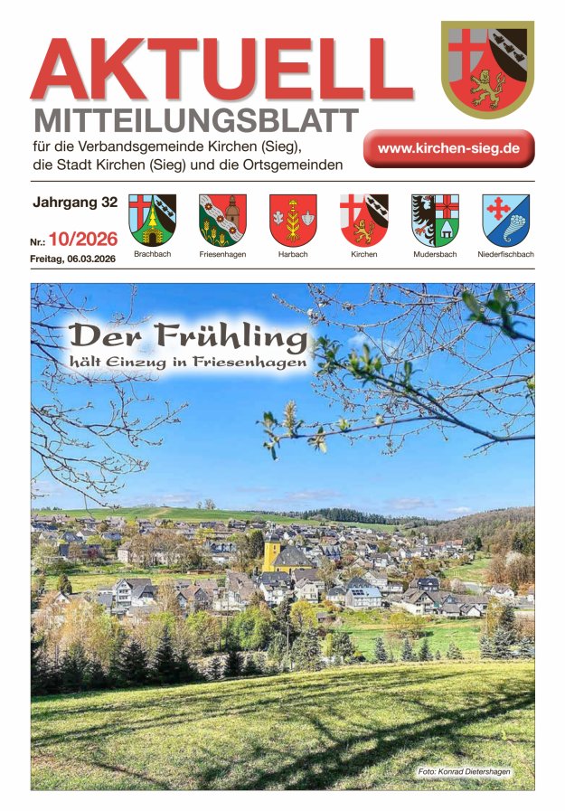 Aktuell - Mitteilungsblatt für die VG Kirchen (Sieg) Titelblatt 10/2026
