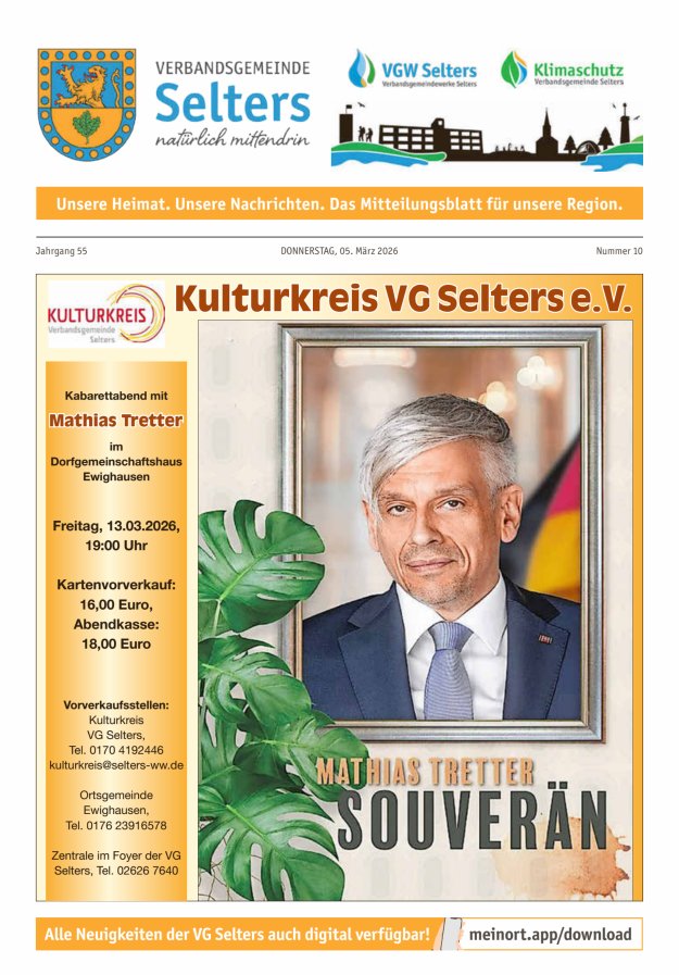 Unsere Verbandsgemeinde Selters Ww Titelblatt 10/2026