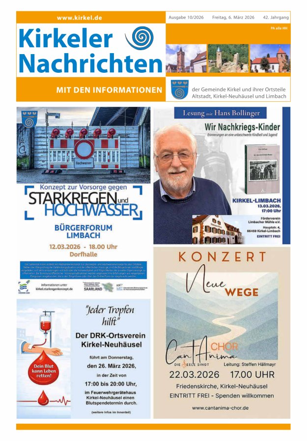 Kirkeler Nachrichten Titelblatt 10/2026
