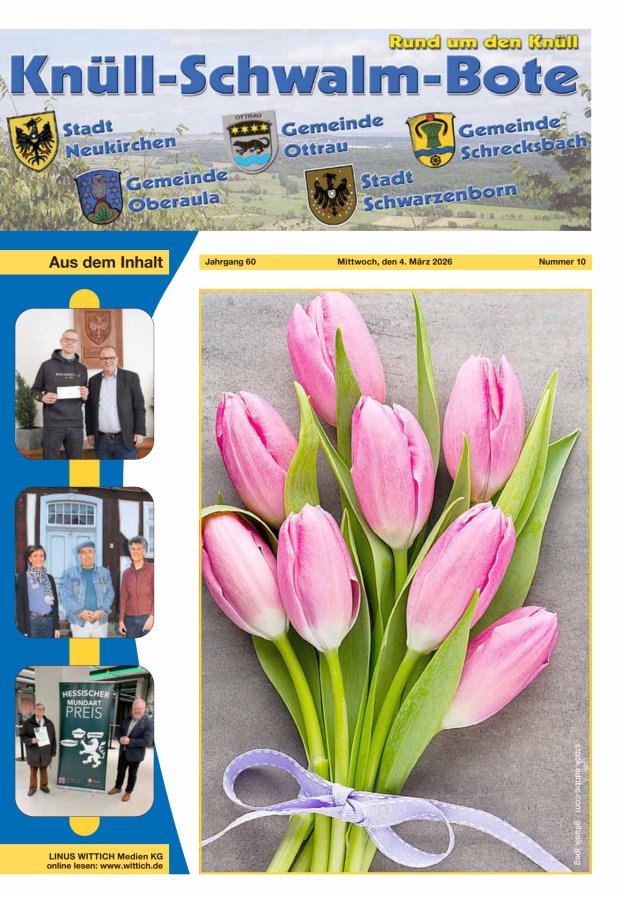 Knüll-Schwalm-Bote Titelblatt 10/2026