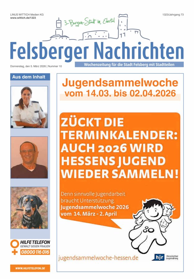Felsberger Nachrichten Titelblatt 10/2026