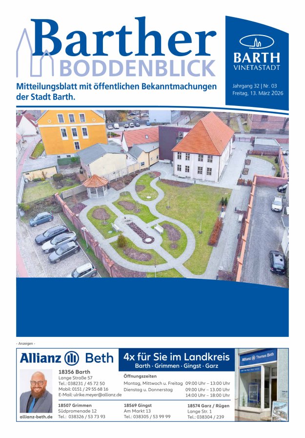 Barther Boddenblick Titelblatt 03/2026
