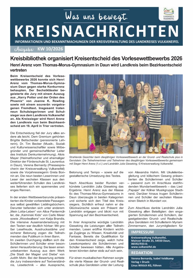 Kreisnachrichten Titelblatt 10/2026