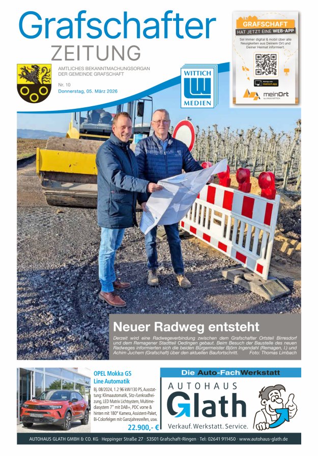 Grafschafter Zeitung Titelblatt 10/2026