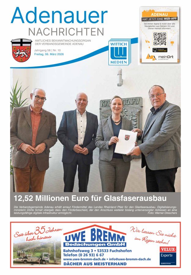 Adenauer Nachrichten Titelblatt 10/2026