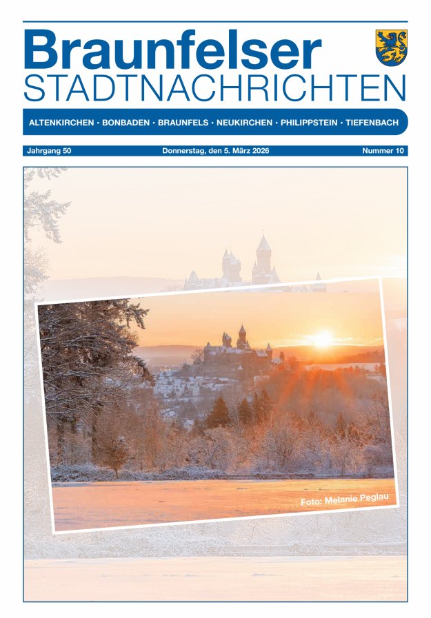 Braunfelser Stadtnachrichten Titelblatt 10/2026