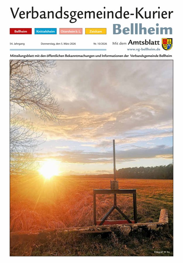 Verbandsgemeinde-Kurier Bellheim Titelblatt 10/2026