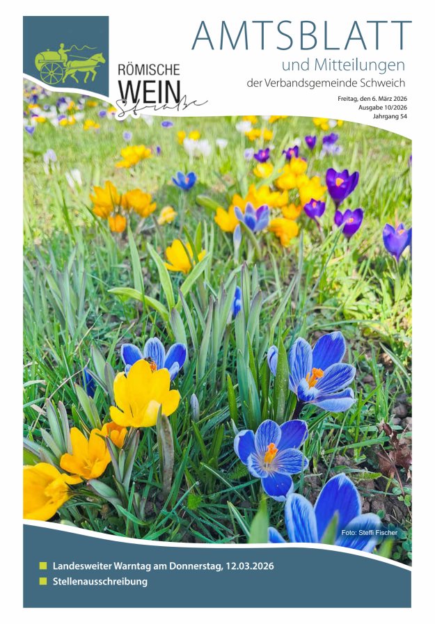 Amtsblatt VG Schweich Titelblatt 10/2026