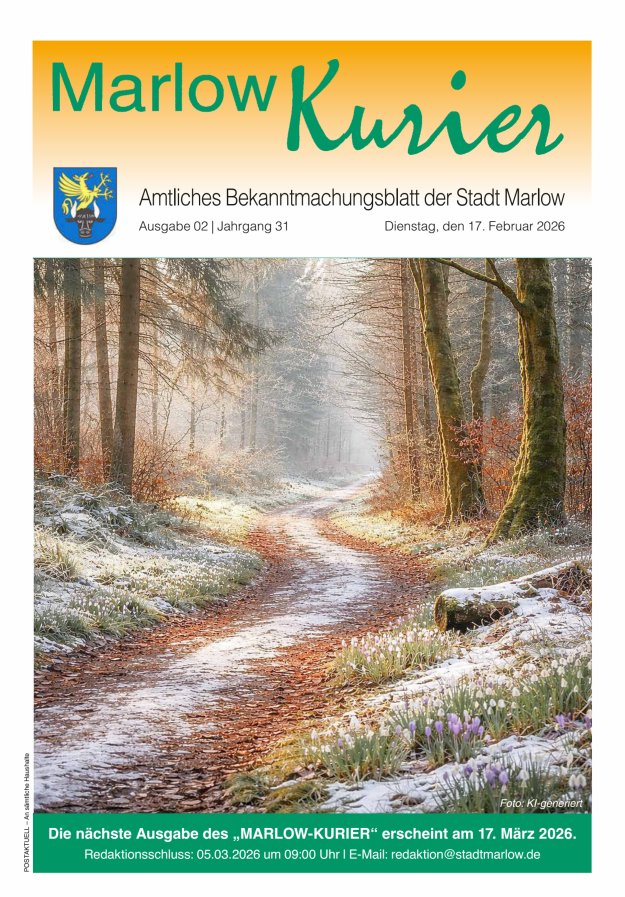 Marlow-Kurier Titelblatt 02/2026