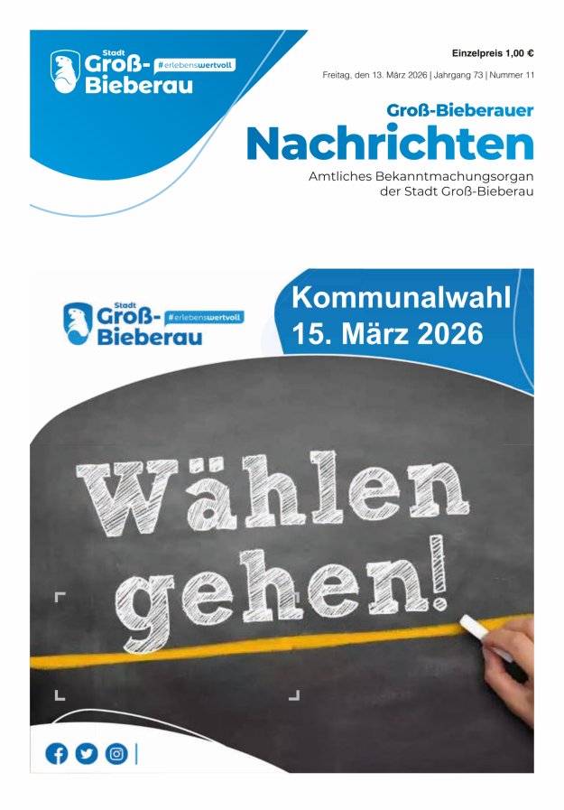 Groß-Bieberauer Nachrichten Titelblatt 11/2026