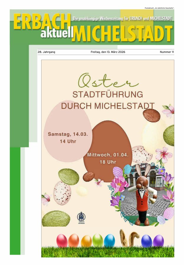 Erbach-Michelstadt aktuell Titelblatt 11/2026