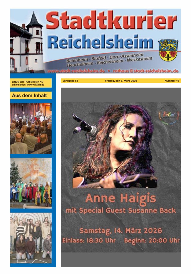 Stadtkurier Reichelsheim Titelblatt 10/2026
