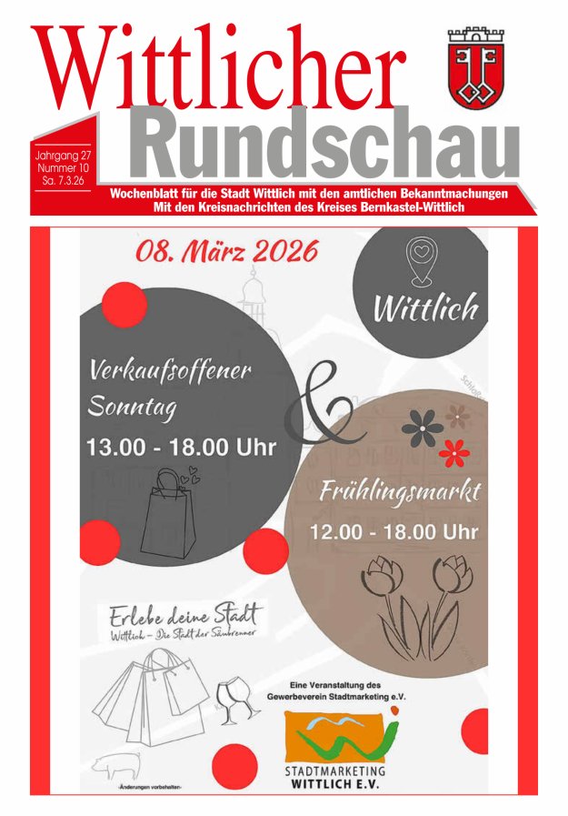 Wittlicher Rundschau Titelblatt 10/2026