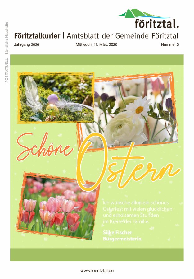 Amtsblatt der Gemeinde Föritztal Titelblatt 03/2026
