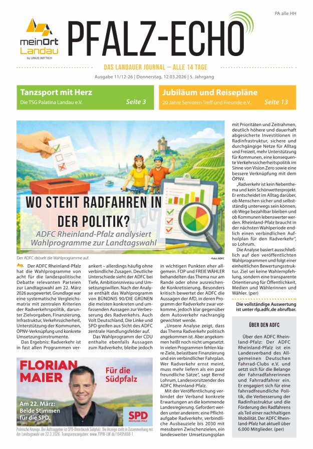 Pfalz-Echo Titelblatt 07/2026