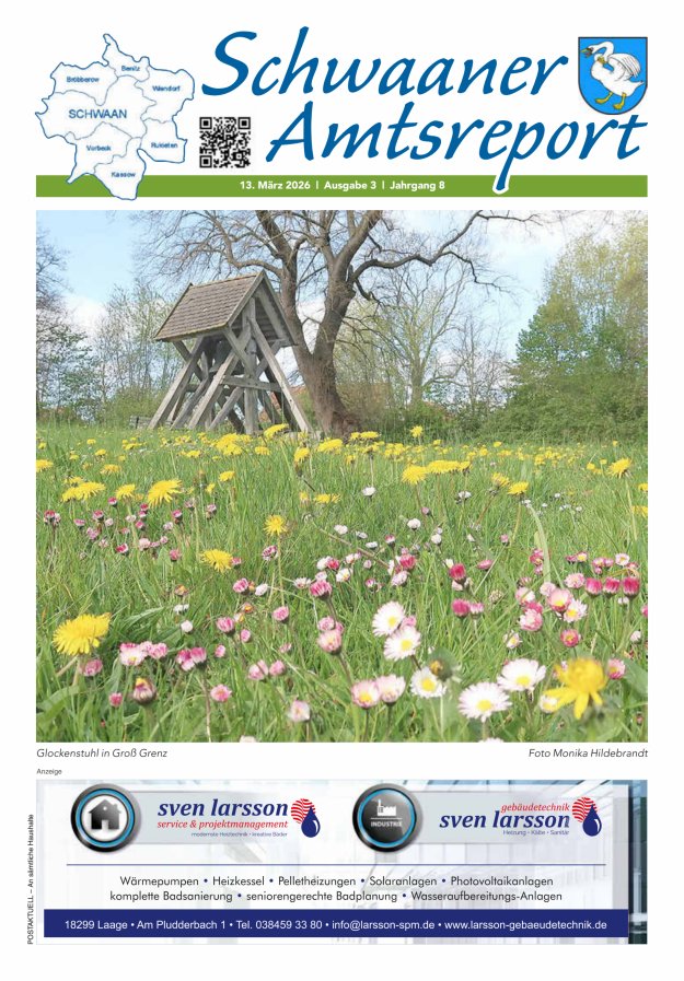 Schwaaner Amtsreport Titelblatt 03/2026