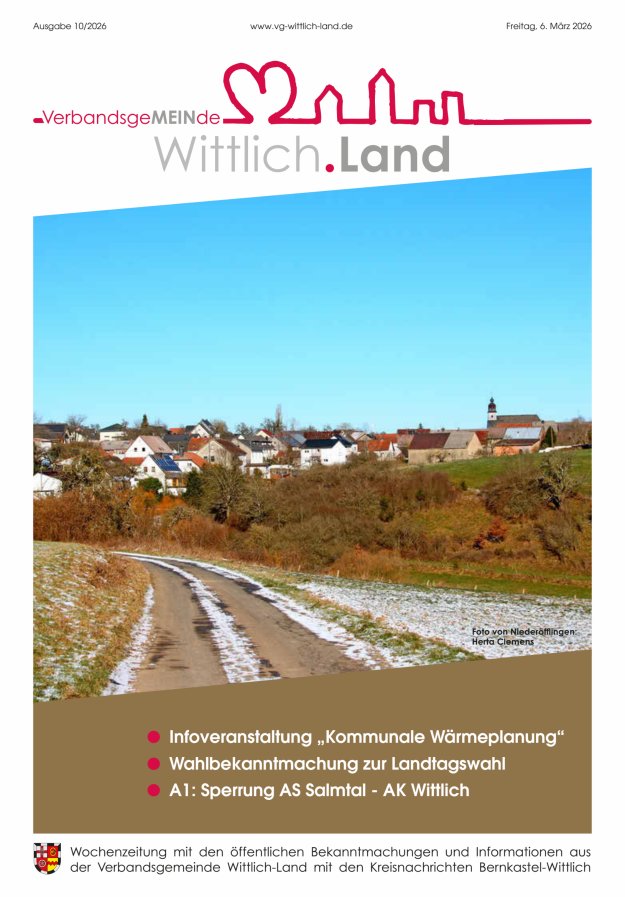 Mein Wittlich.Land Titelblatt 10/2026