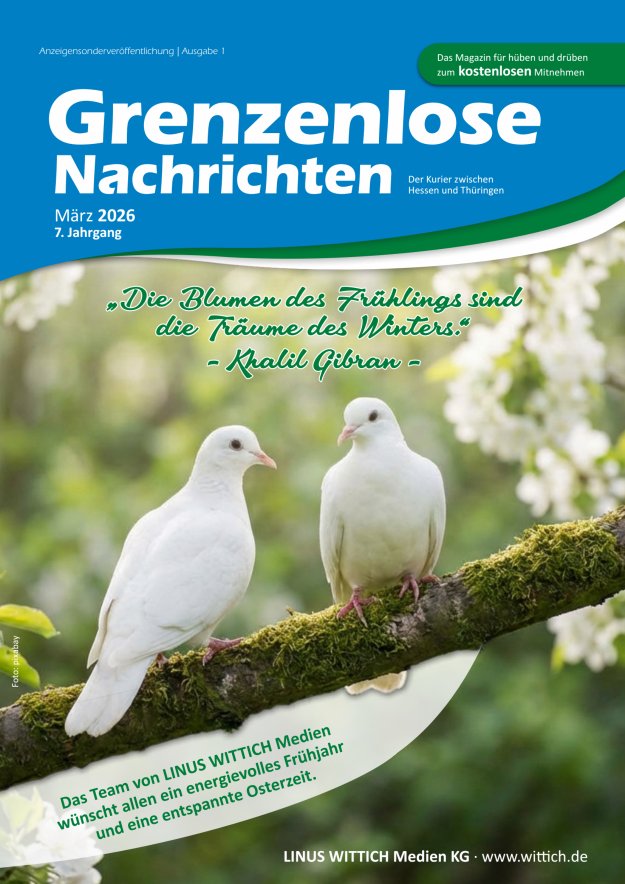 Grenzenlose Nachrichten Titelblatt 01/2026