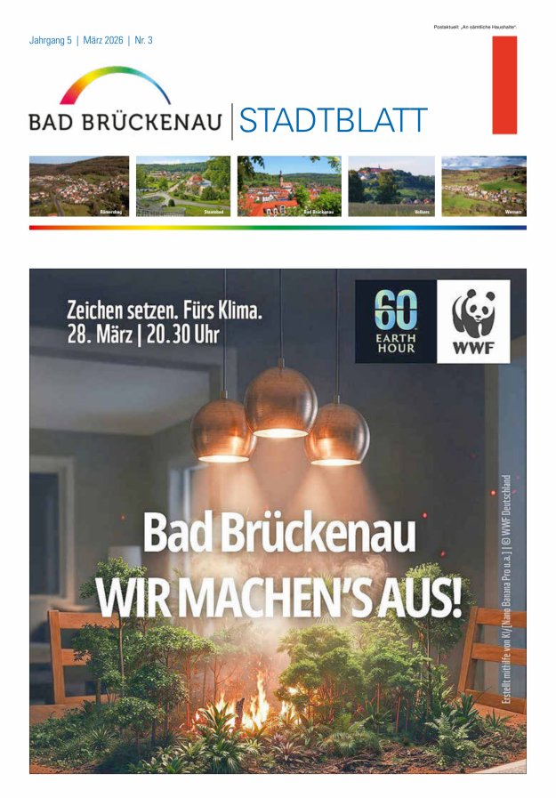 Stadtblatt Bad Brückenau Titelblatt 03/2026