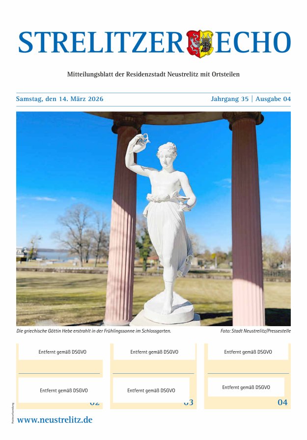 Strelitzer Echo Titelblatt 04/2026