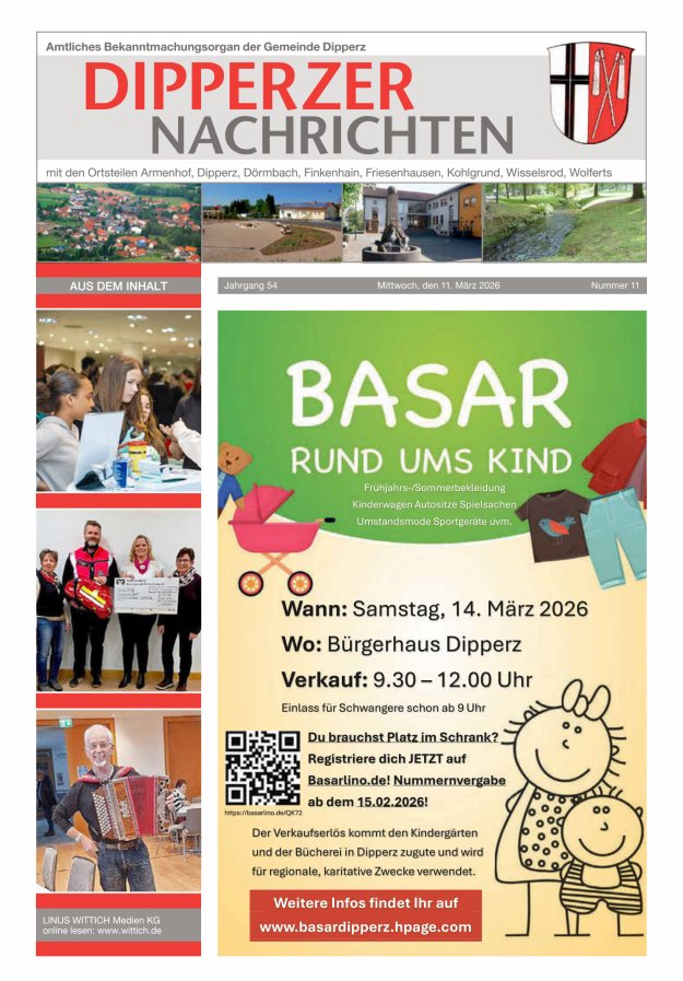 Dipperzer Nachrichten Titelblatt 11/2026