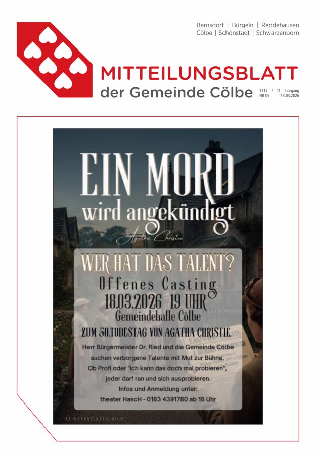 Cölbe Titelblatt 05/2026