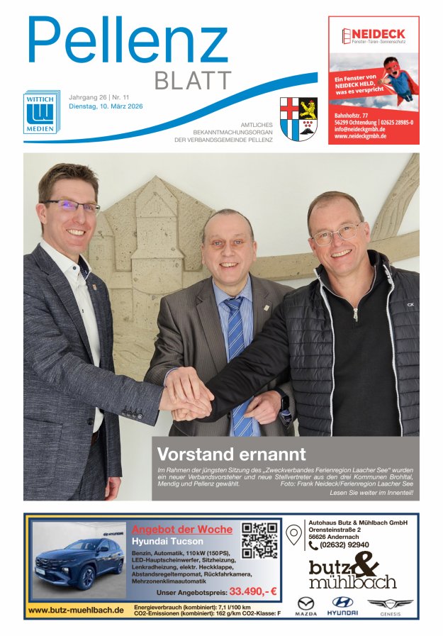 Pellenzblatt Titelblatt 11/2026