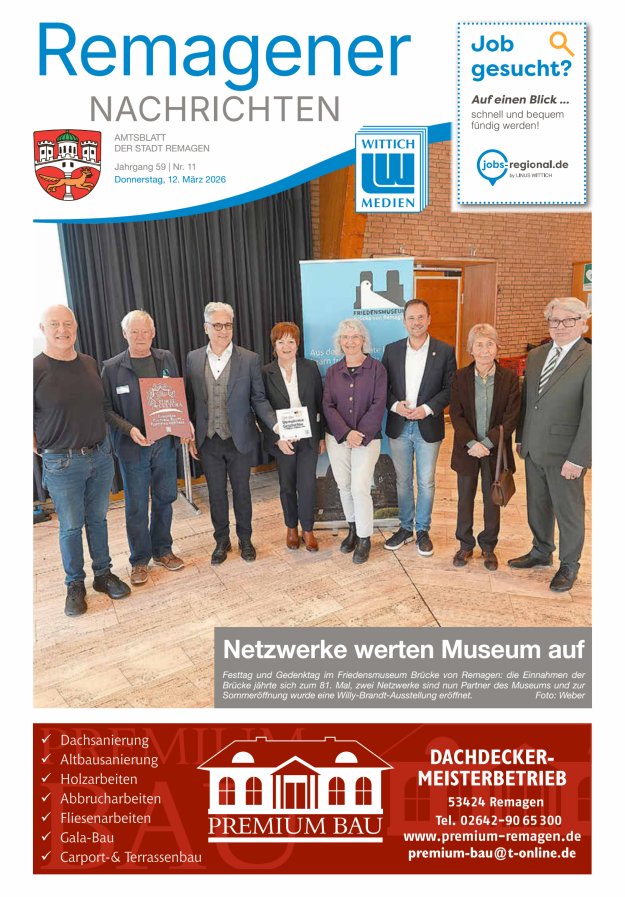 Remagener Nachrichten Titelblatt 11/2026