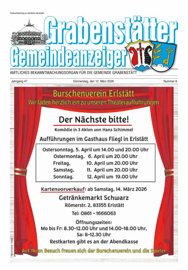 Grabenstätter Gemeindeanzeiger Titelblatt 06/2026