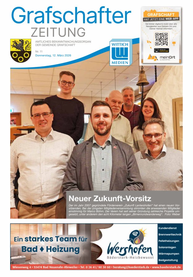 Grafschafter Zeitung Titelblatt 11/2026