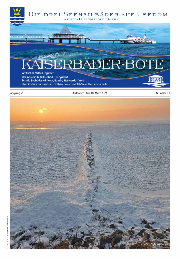 KAISERBÄDER-BOTE Titelblatt 03/2026