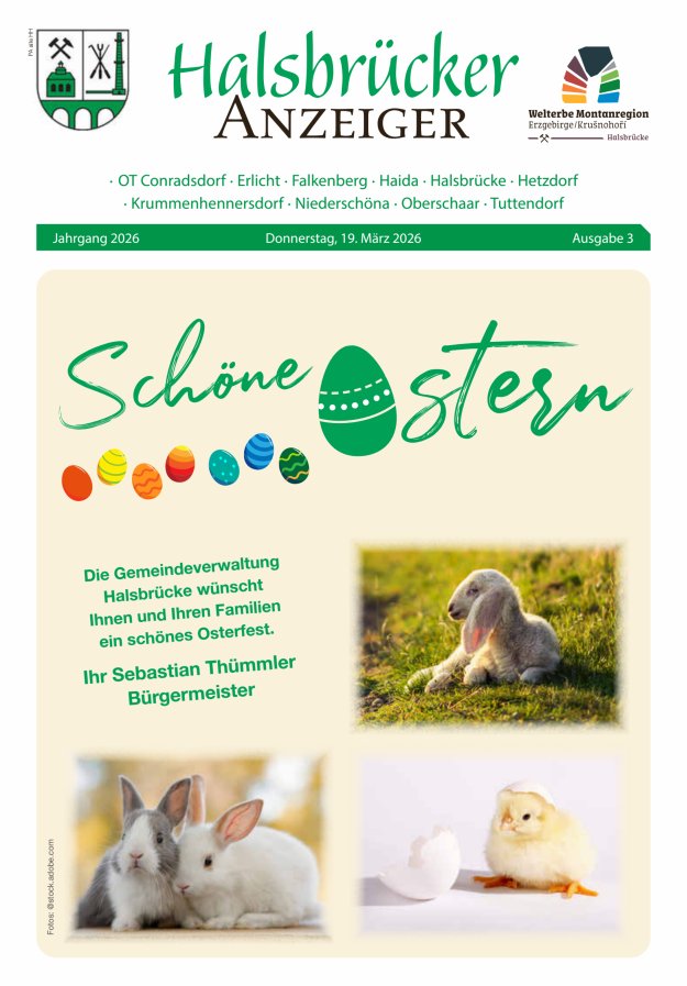Halsbrücker Anzeiger Titelblatt 03/2026