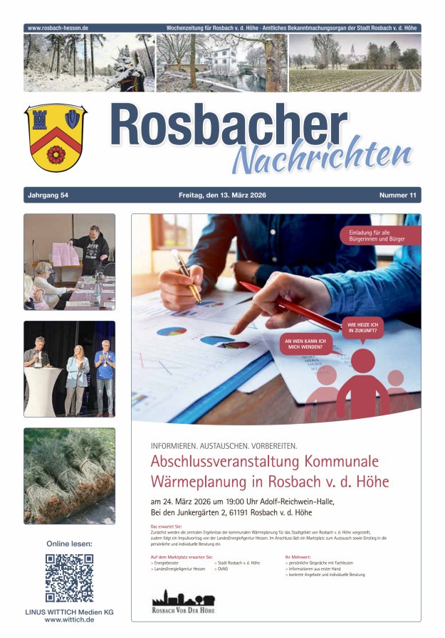 Rosbacher Nachrichten Titelblatt 11/2026
