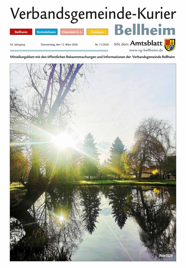 Verbandsgemeinde-Kurier Bellheim Titelblatt 11/2026