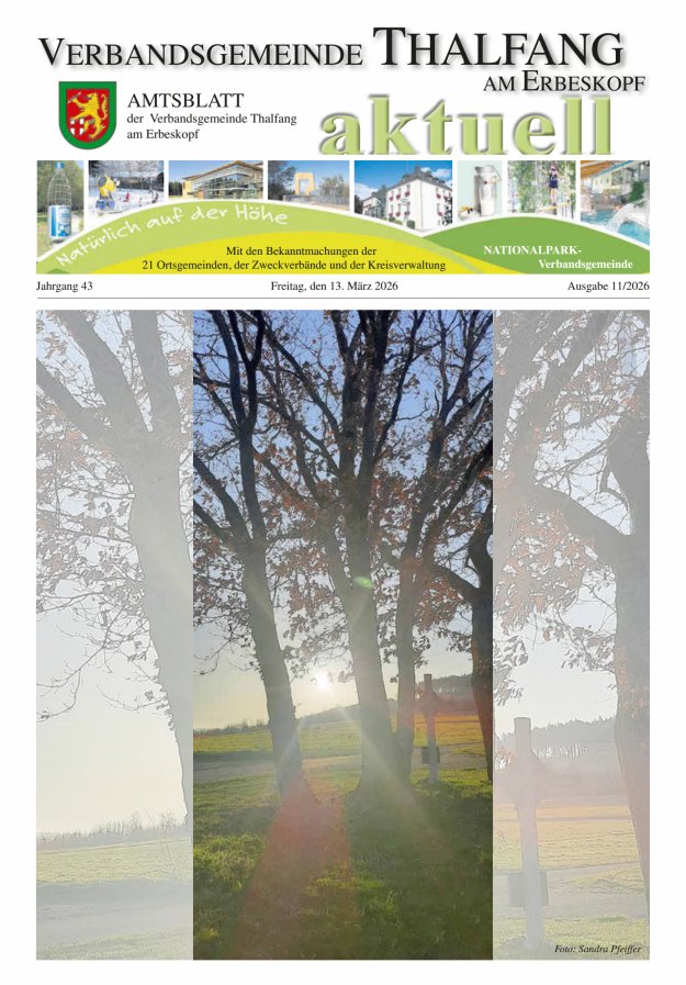 Thalfang aktuell - Amtsblatt VG Thalfang Titelblatt 11/2026